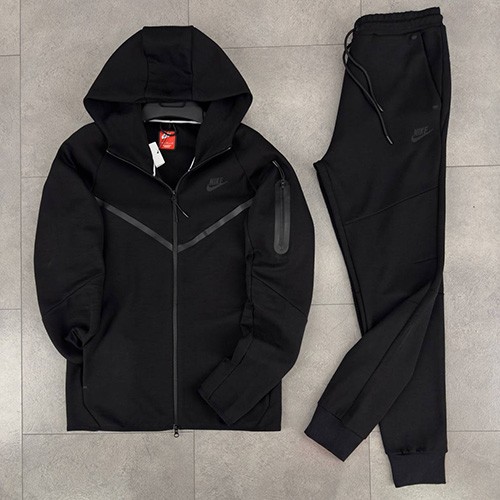 ست سویشرت شلوار نایک تکفلیس (NIKE TECH 2025) رنگ مشکی سایز L